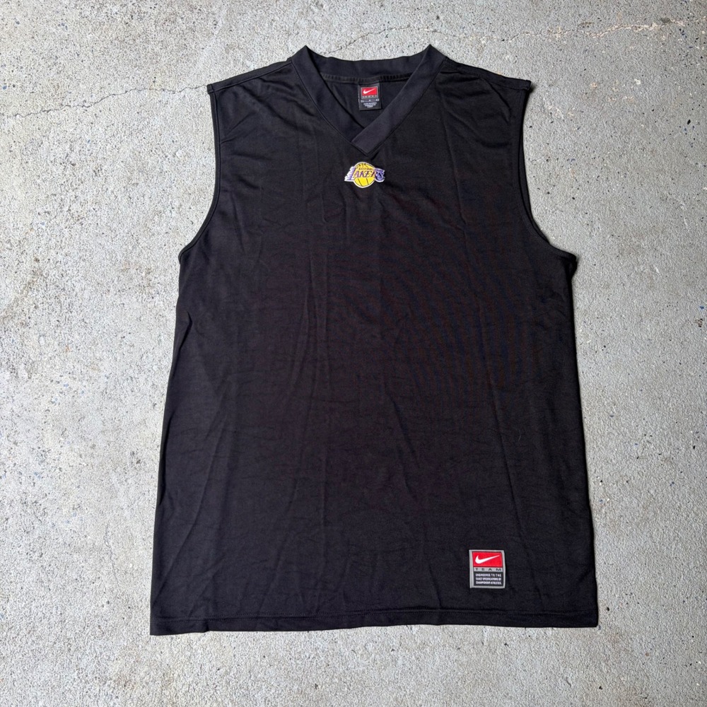 Nike Team Los Angeles Lakers Sleeveless Shooting Shirt Mens Large Black NBA